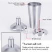 Adjustable 120mm Stainless Steel Cupboard Foot, Thickened Cup Type - 5
