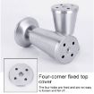 Adjustable 150mm Stainless Steel Cupboard Foot, Thickened Design - 4