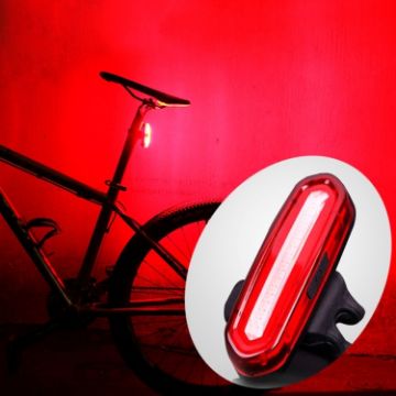 AQY-096 Red LED Bike Taillight IPX4 USB Rechargeable Detachable - 1