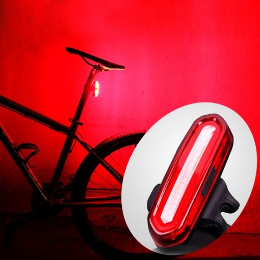 AQY-096 Red LED Bike Taillight IPX4 USB Rechargeable Detachable - 1