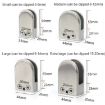Matte Polished Stainless Steel Glass/Wood Clamp Bracket 8-12mm - 3