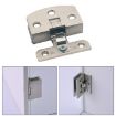 Glass Hinge, Open Hole Free, Brushed Surface, L, 8-10mm - 1