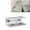 20mm Double Hole Aluminum Alloy Glass Fixing Clip, L Size - 1