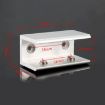 20mm Double Hole Aluminum Alloy Glass Fixing Clip, L Size - 2