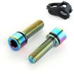 6 PCS Titanium M5 18mm Bicycle Bottle Cage Screws (Colour) - 1