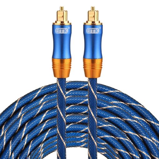 EMK 20m Gold Plated Toslink Digital Optical Audio Cable OD6.0mm - 1