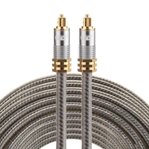 EMK YL-A 10m Gold Plated Toslink Optical Audio Cable Male to Male - 1