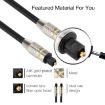 8m Nickel Plated Toslink Male to Male Optical Audio Cable 6.0mm OD - 4
