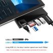 Rocketek SH768 6 in 1 USB/HDMI/RJ45/SD/TF HUB for Surface Pro 5/6 - 5