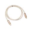 QHG02 Gold-plated Braided 1m SPDIF Toslink Fiber Optic Cable - 2