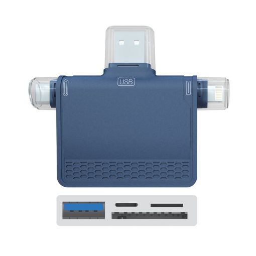 USB-C/Type-C + 8PIN Docking Station NK-939C (Blue) - 1