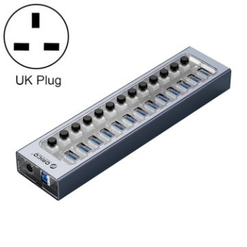 ORICO AT2U3-13AB-GY-BP 13 Port USB 3.0 Hub with Switches & LED Indicator - 1