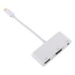 USB 2.0/Audio/VGA/HDMI to USB-C Hub Adapter (White) - 2