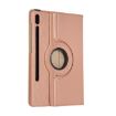 Samsung Galaxy Tab S7 FE T730 360 Rose Gold Leather Case - 3
