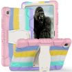 Samsung Galaxy Tab A7 T500 Shockproof Case with Holder, Pink - 1