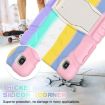Samsung Galaxy Tab A7 T500 Shockproof Case with Holder, Pink - 6
