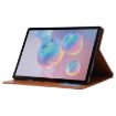 Galaxy Tab S7 FE Brown Leather Case with Holder & Card Slots - 4