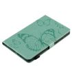 Galaxy Tab A 8.0 Butterfly Pattern Flip Case with Slots (Green) - 5