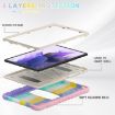 Samsung Galaxy Tab S7+/S7 FE/S8+ 3-Layer Protection Case, Pink - 5