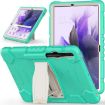 Samsung Galaxy Tab S7+/S7 FE/S8+ 3-Layer Case with Holder Mint Green - 2