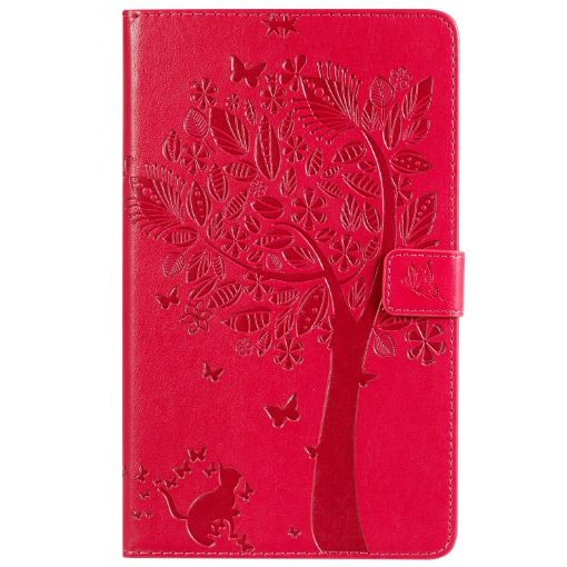 Cat & Tree Pattern Flip Leather Case for Galaxy Tab A 8.0 (2019) - 1