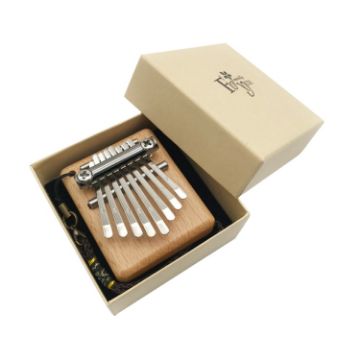 Mini 8 Tone Thumb Piano Kalimba, Random Packaging (Wood Square) - 1