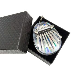 Mini Dazzle 8 Tone Acrylic Thumb Piano Kalimba (Egg) - 1