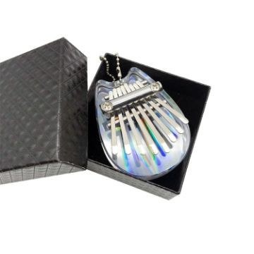 Mini Dazzle 8 Tone Acrylic Kalimba Thumb Piano (Chinchilla) - 1