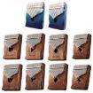 Aurora Blue-Cat 21 Tone Acacia Wood Kalimba Thumb Piano Instrument - 2