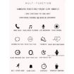 Z73 Smart Bracelet: Sleep, Heart Rate, Voice & Cycle Monitor (Black) - 3