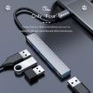 ORICO AH-12F 4 In 1 Type-C to USB 3.0 HUB Docking Station, Grey - 4