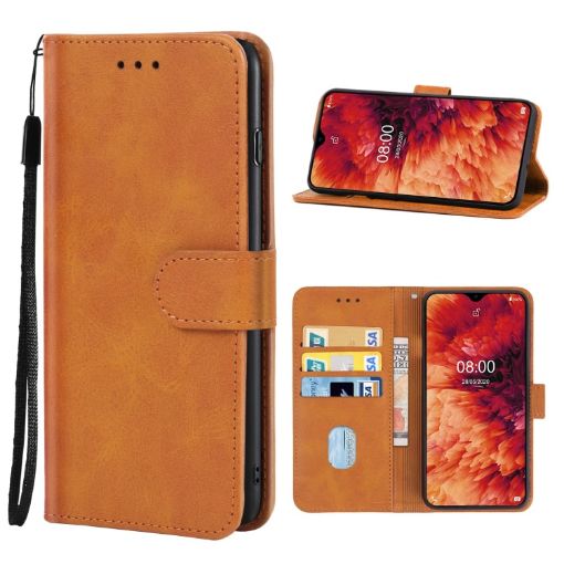 Ulefone Note 8P/Note 8 Brown Leather Phone Case - 1