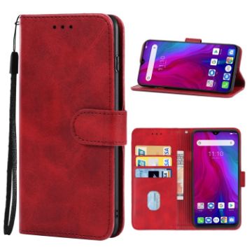 Red Leather Phone Case for Ulefone Power 6 - 1