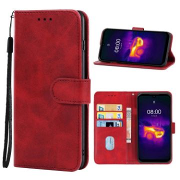 Red Leather Phone Case for Ulefone Armor 11T/11 5G - 1