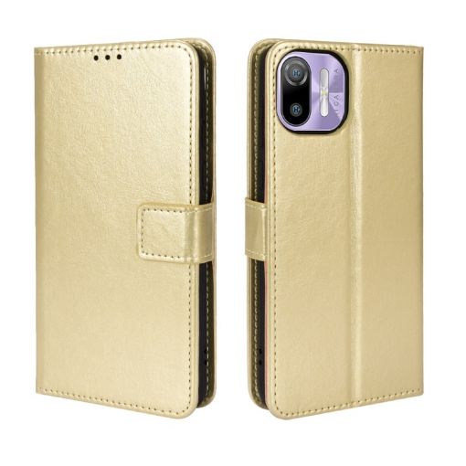 Ulefone Note 6/6P Crazy Horse Texture Leather Case Gold - 1