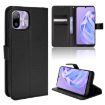 Ulefone Note 6/6P Black Diamond Texture Leather Phone Case - 1