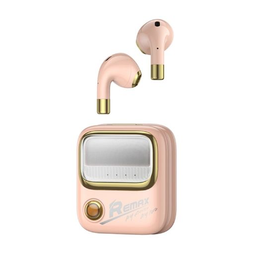 REMAX TWS-38 Yosee Series Pink True Wireless Bluetooth Earphone - 1