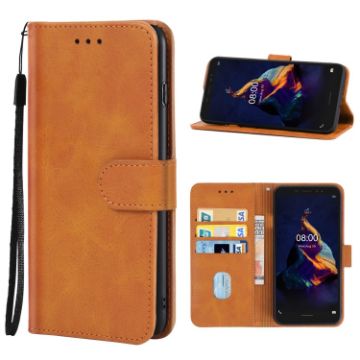 Ulefone Armor X8 Brown Leather Phone Case - 1