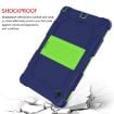 Galaxy Tab A8 10.5 2021 Robot Case, Navy Blue/Yellow Green - 5
