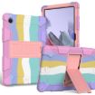 Galaxy Tab A8 2021 Two-Color Robot Case (Colorful/Rose Gold) - 1