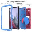 Galaxy Tab A8 10.5 2021 Silicone + PC Case (Rose Red/Blue) - 3