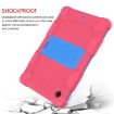 Galaxy Tab A8 10.5 2021 Silicone + PC Case (Rose Red/Blue) - 5