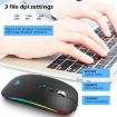 HXSJ M103FG Wireless Mouse 1600dpi 2.4G+Bluetooth RGB Black - 5