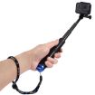PULUZ Extendable Pole Monopod for GoPro, Insta360, DJI, 19-49cm Length - 2