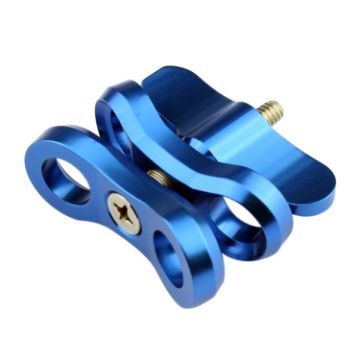 PULUZ Blue CNC Aluminum Ball Clamp for Underwater Photography - 1