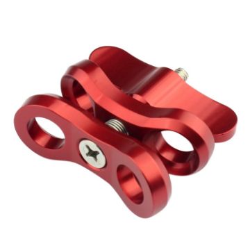 PULUZ Red Ball Clamp Close Hole Diving Camera Bracket CNC Aluminum - 1