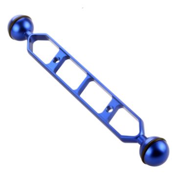 PULUZ 9.0" Aluminum Dual Balls Arm, 25mm Diameter (Blue) - 1