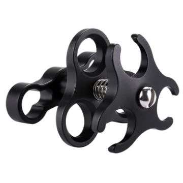 PULUZ Triple Ball Clamp Aluminum Bracket for Diving Photography - 1