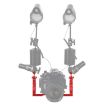 PULUZ Red Dual Handles Aluminum Tray Stabilizer for Cameras - 6