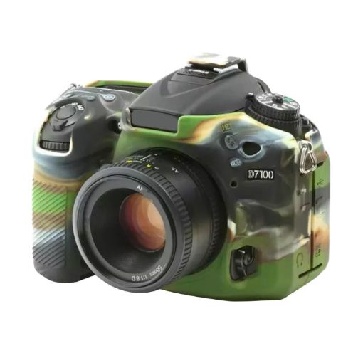 PULUZ Camouflage Silicone Case for Nikon D7200/D7100 - 1